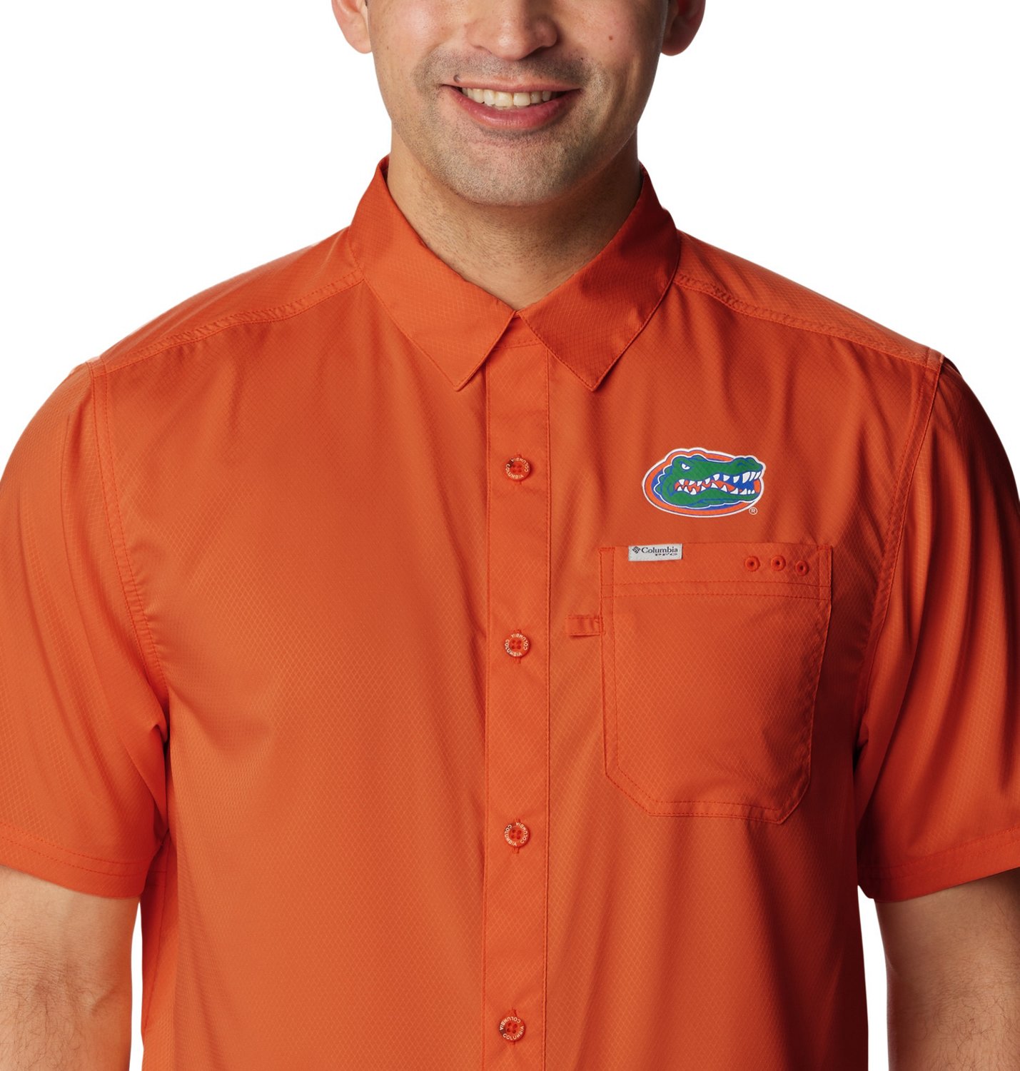 Columbia Sportswear Men's University of Florida PFG Slack Tide Camp Button Down Shirt                                            - view number 3