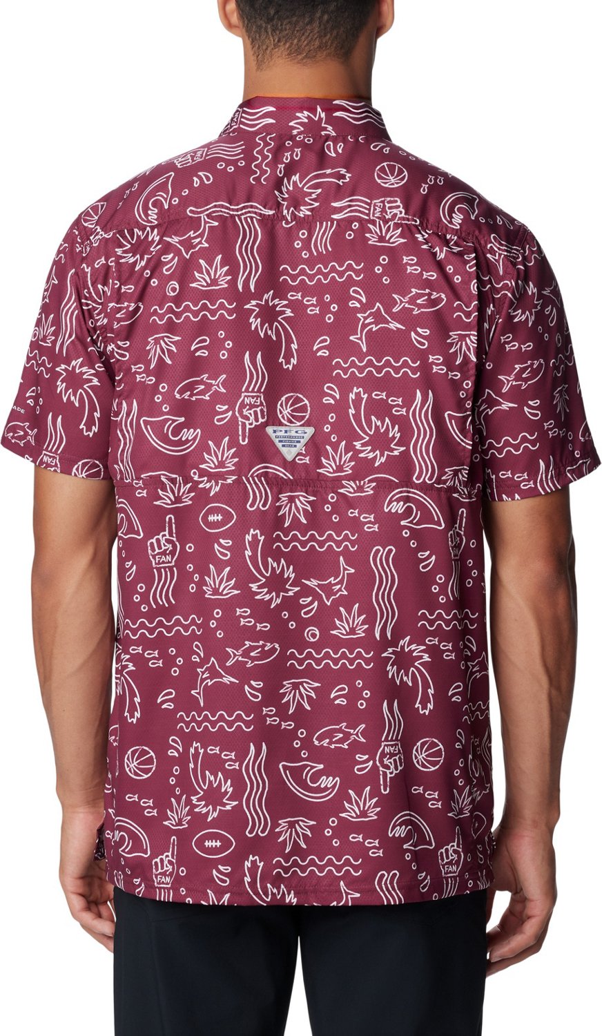 Columbia Sportswear Men's Florida State University Super Slack Tide Fish Fan Button Down Shirt - view number 2