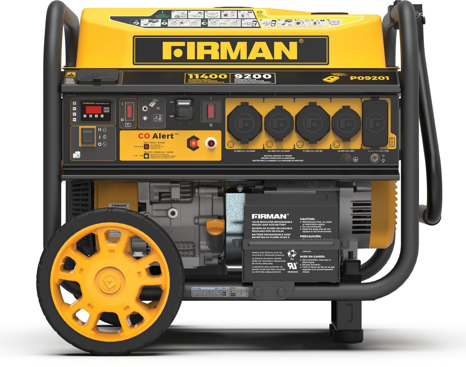 Firman 11,400-9,200-Watt 120/240-Volt Gas Portable Generator                                                                     - view number 2