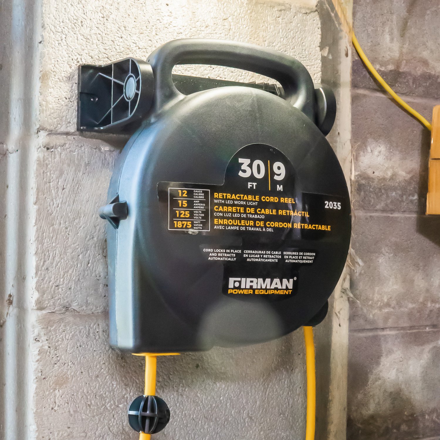 Firman Retractable Extension Cord Reel Academy