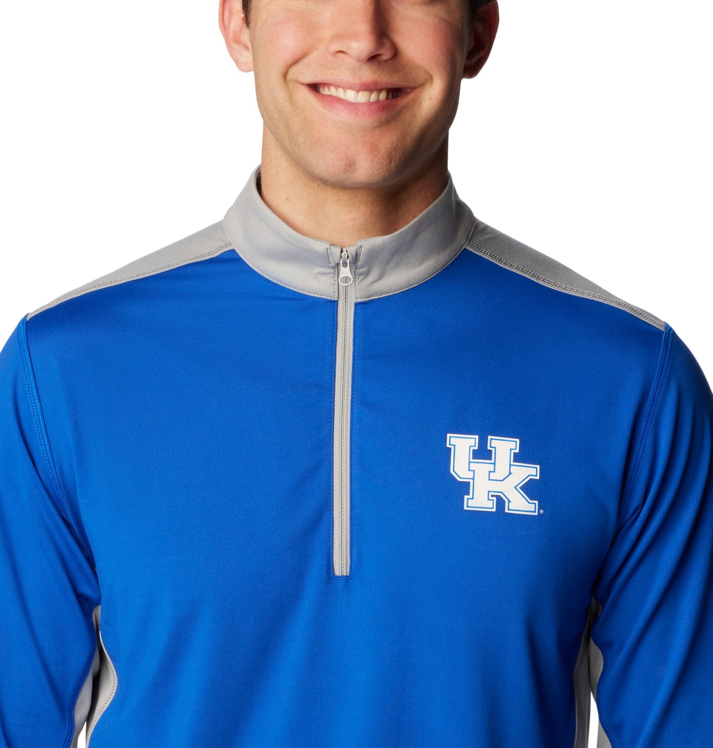 Columbia Sportswear Men's University of Kentucky Tech Trail 1/4 Zip Sweatshirt - view number 4