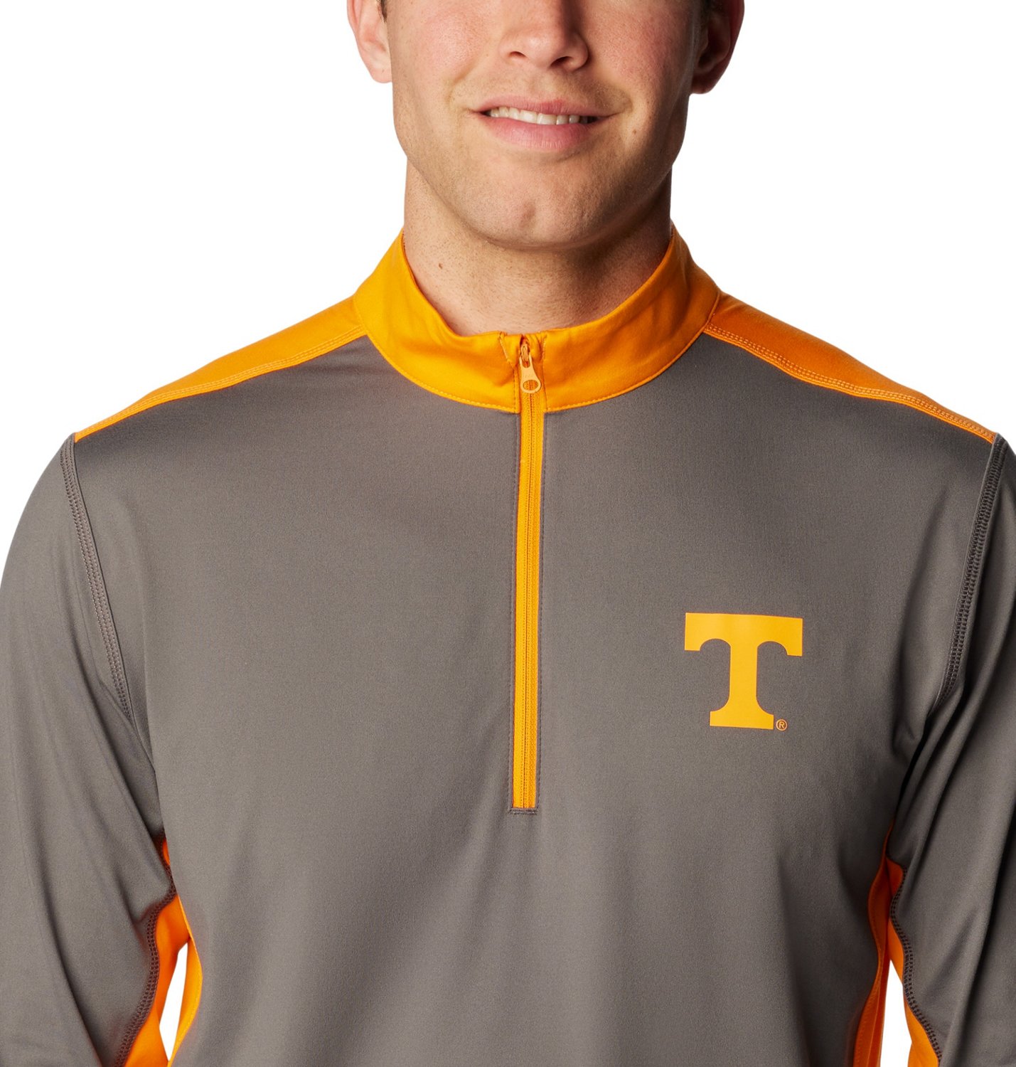 Columbia Sportswear Men's University of Tennessee Tech Trail 1/4 Zip Sweatshirt - view number 4