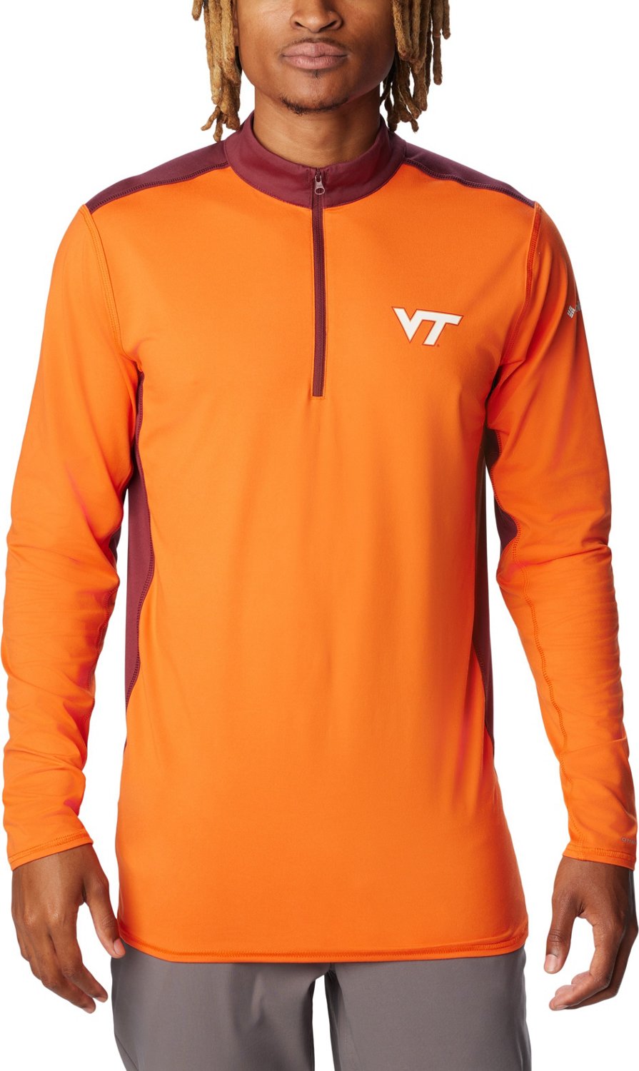 Columbia Sportswear Men's Virginia Tech University Tech Trail 1/4 Zip Sweatshirt