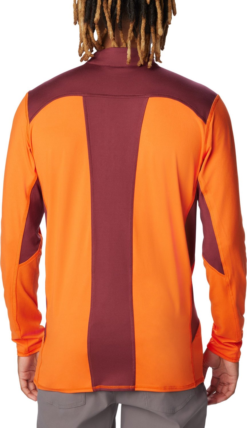 Columbia Sportswear Men's Virginia Tech University Tech Trail 1/4 Zip Sweatshirt - view number 2