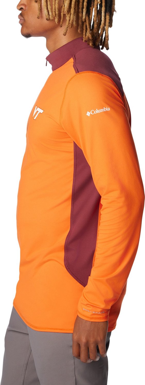 Columbia Sportswear Men's Virginia Tech University Tech Trail 1/4 Zip Sweatshirt - view number 3