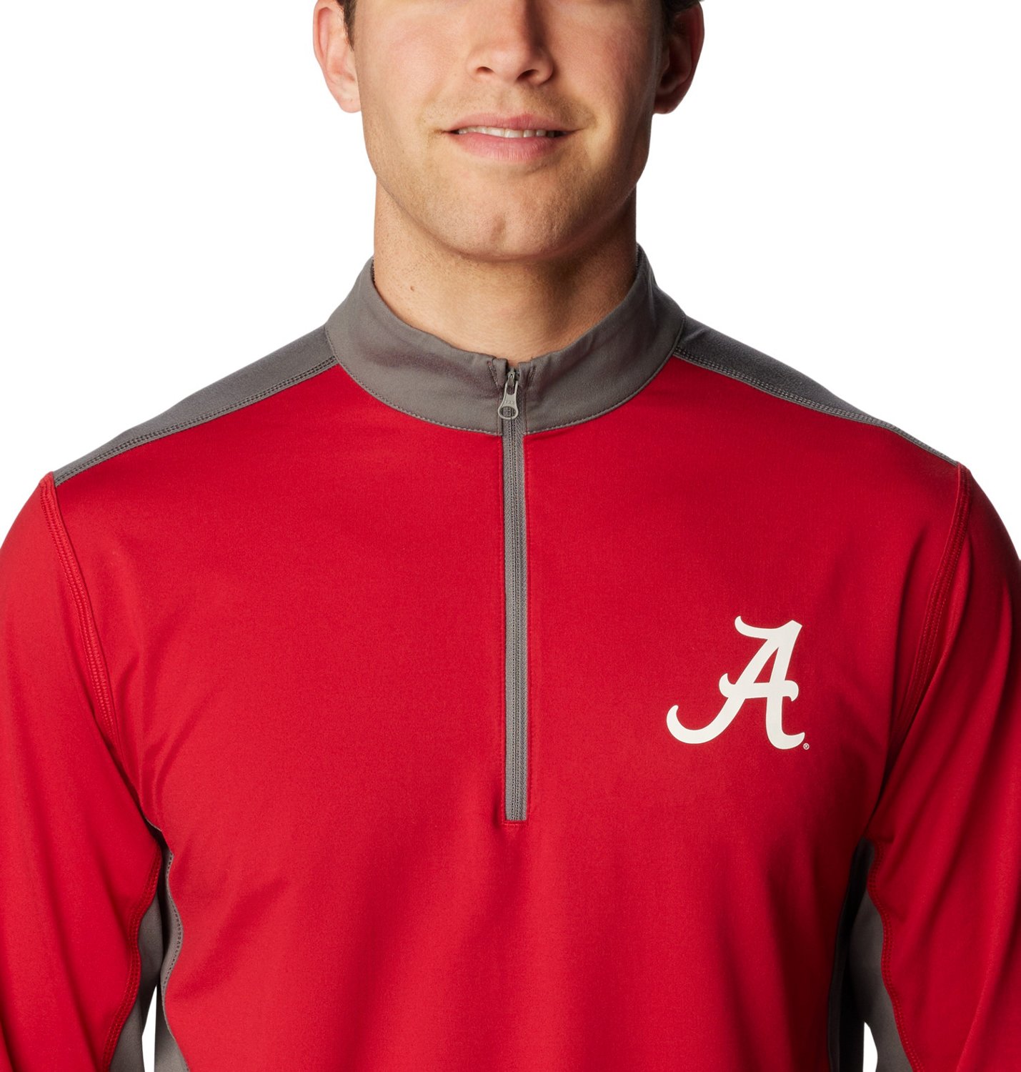 Columbia Sportswear Men's University of Alabama Tech Trail 1/4 Zip Sweatshirt