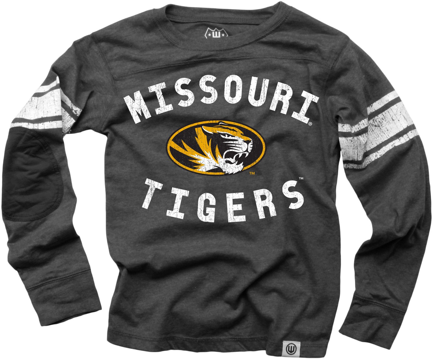 Wes and Willy Boys' University of Missouri Sleeve Stripe Long Sleeve T-shirt