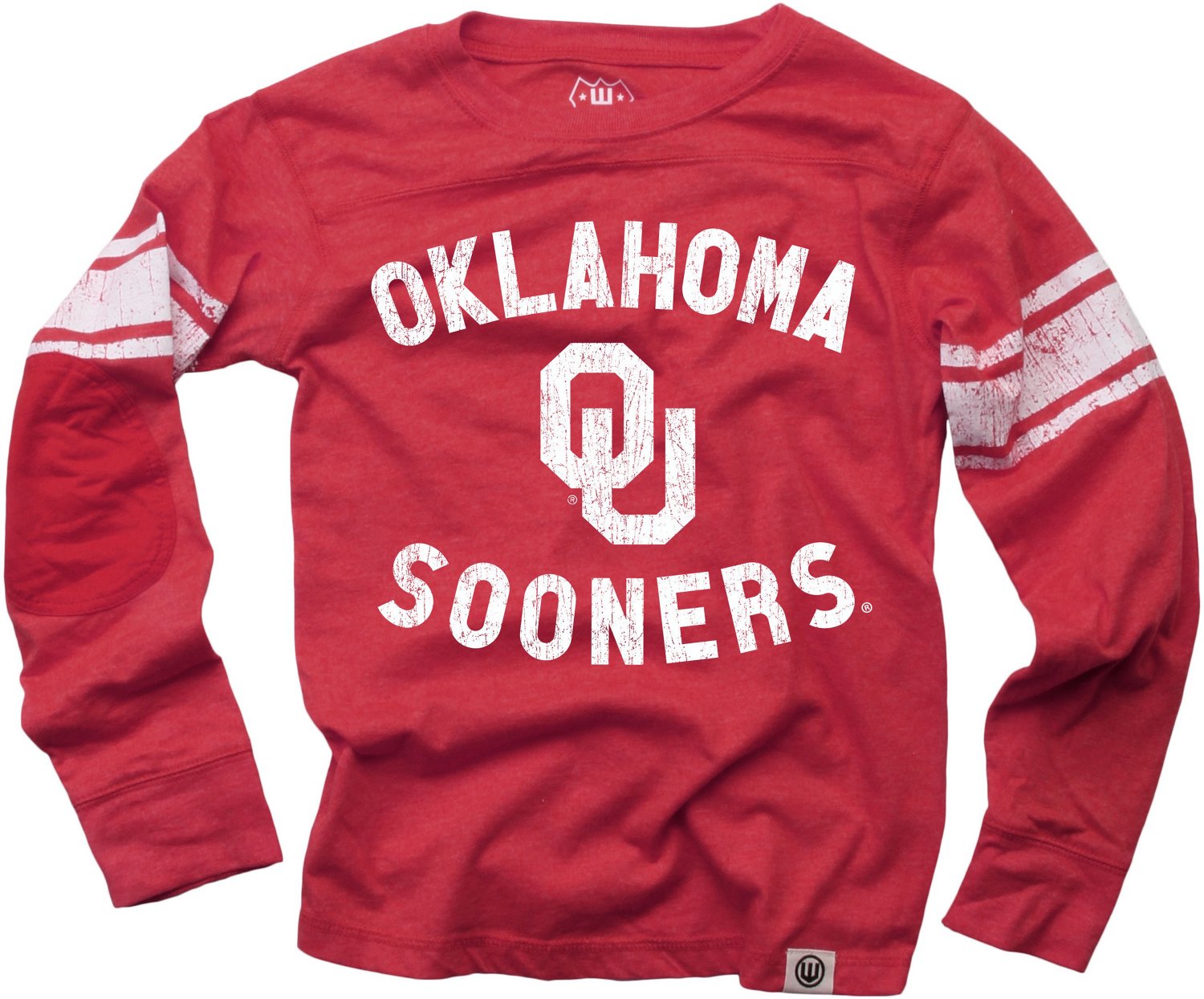 Wes and Willy Boys' University of Oklahoma Sleeve Stripe Long Sleeve T-shirt