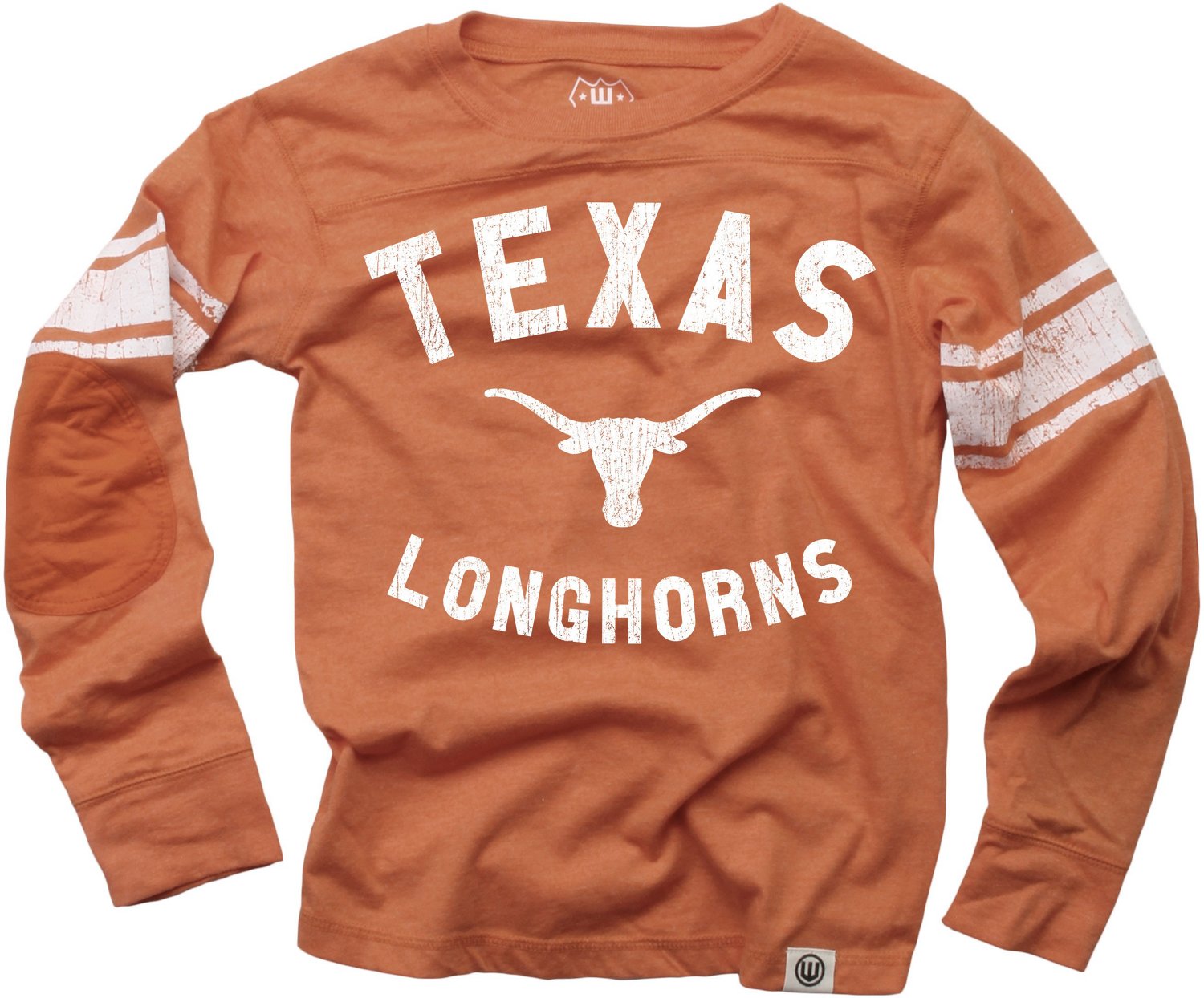 Wes and Willy Boys' University of Texas Sleeve Stripe Long Sleeve T-shirt