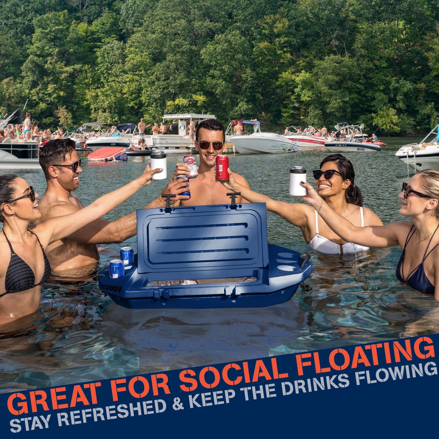 GoSports Cuddy 40 qt Floating Cooler and Dry Storage Vessel - view number 3