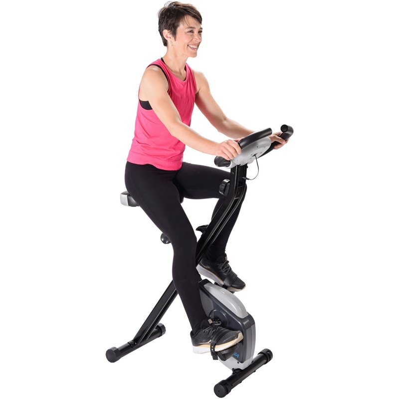 Stamina 182 Folding Exercise Bike Black/Dark Grey - Exer Bike/Ski Machine at Academy Sports