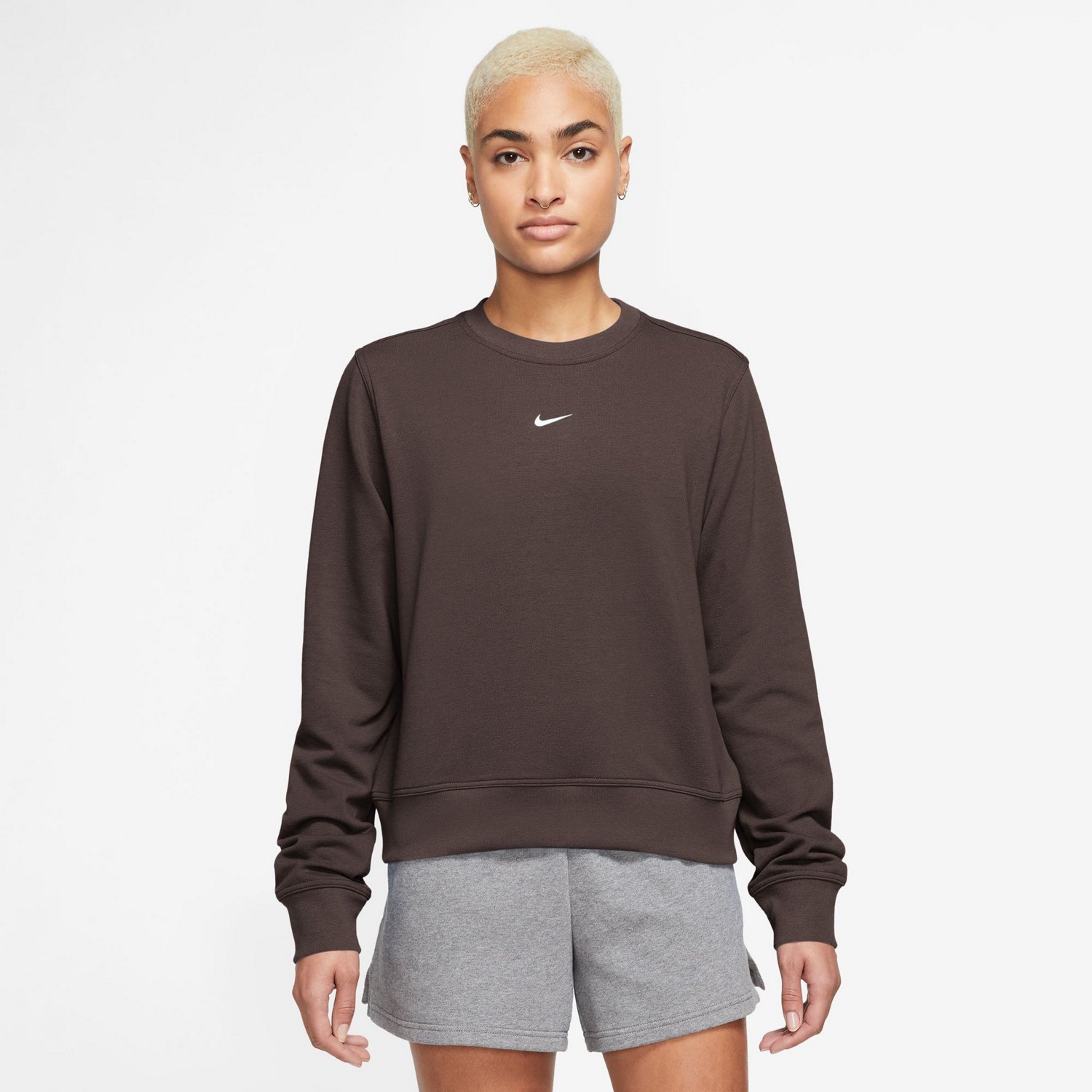 Nike Women's Dri-FIT Crew Neck French Terry Sweatshirt | Academy