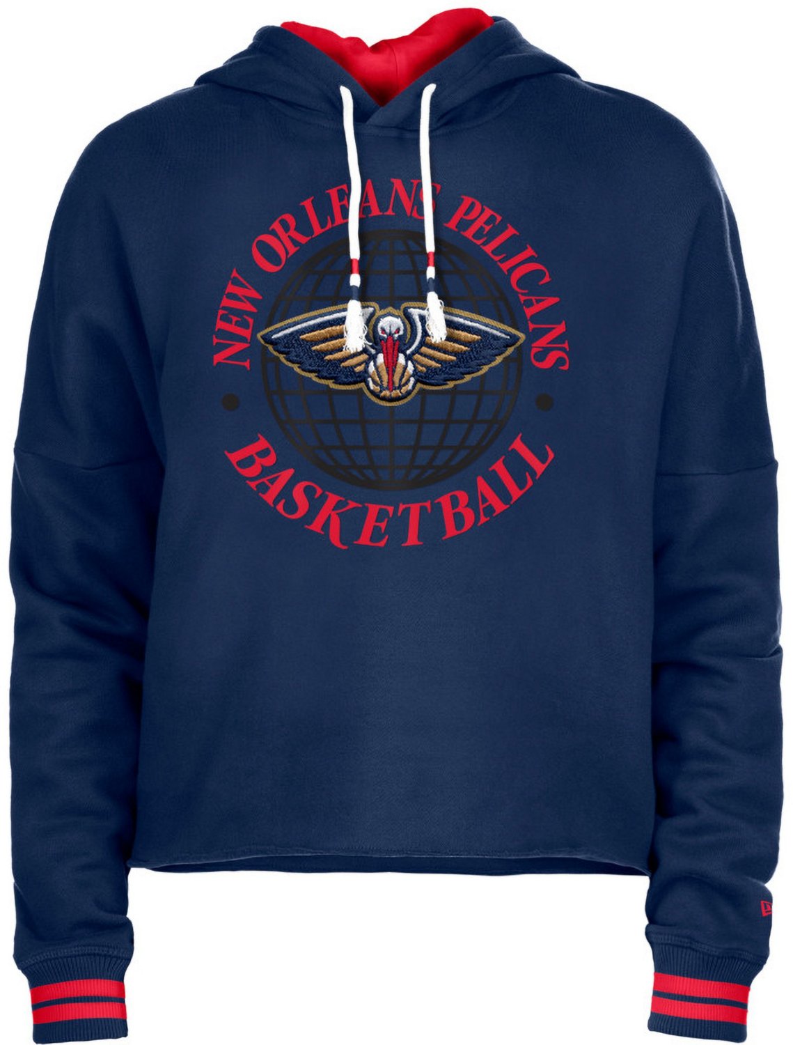 New Era Women's New Orleans Pelicans Cropped Fleece Hoodie