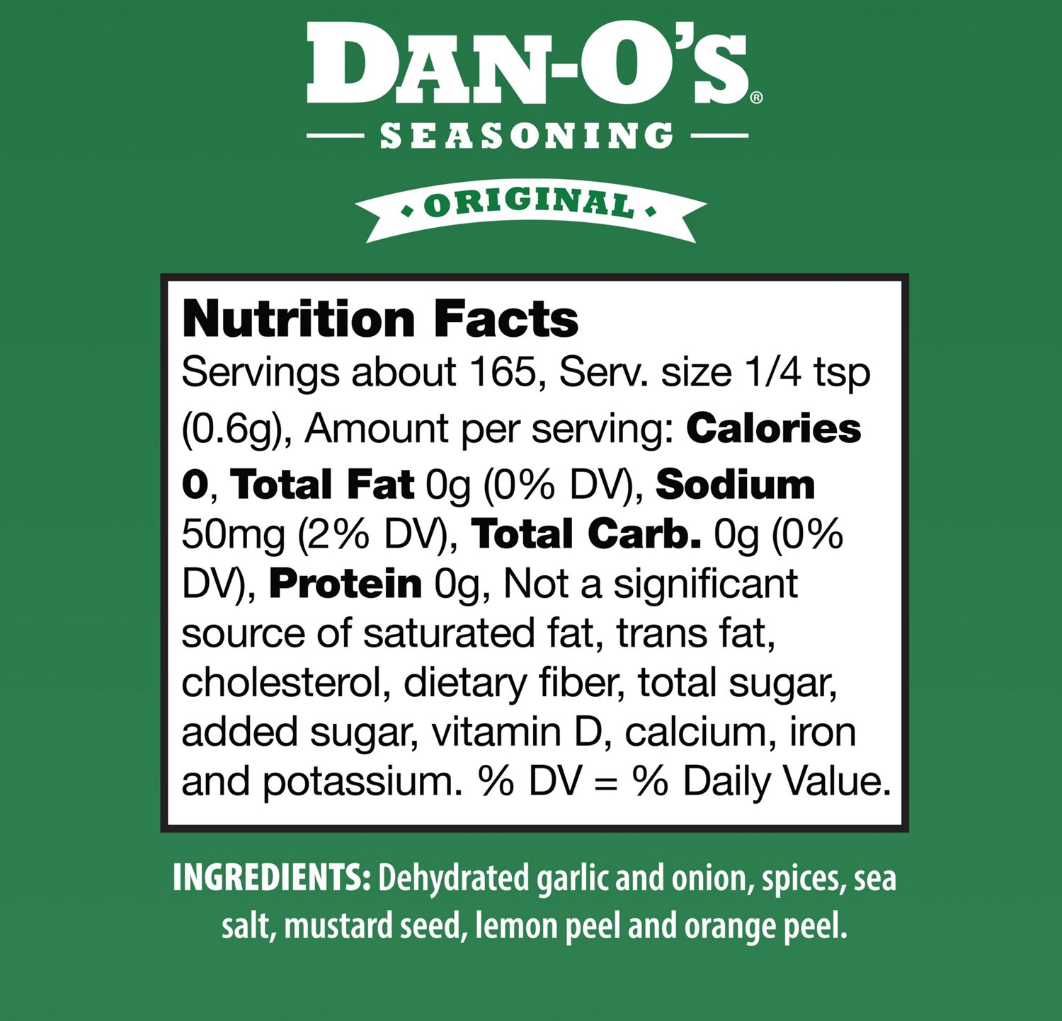 Dan-O's 3.5 oz Original Seasoning