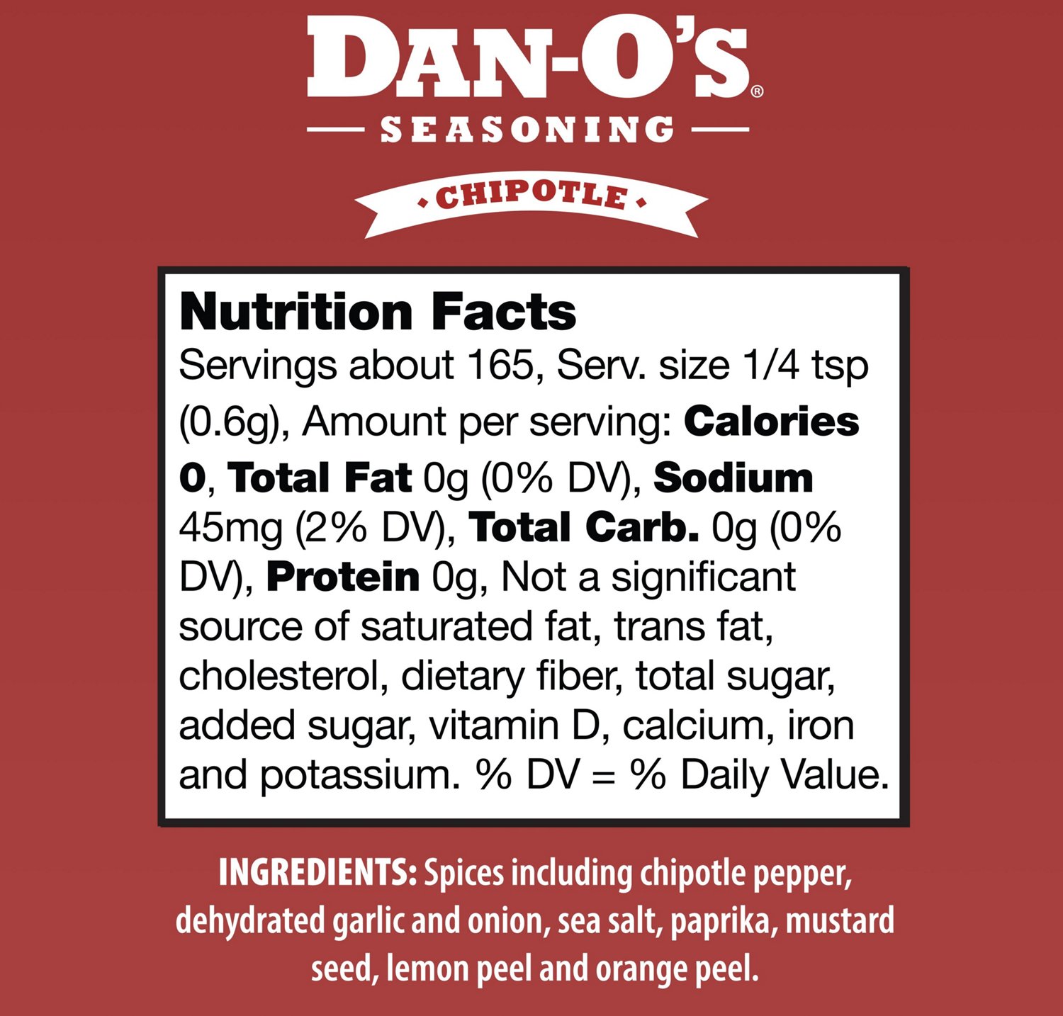 Dan-O's 3.5 oz Chipotle Seasoning                                                                                                - view number 5