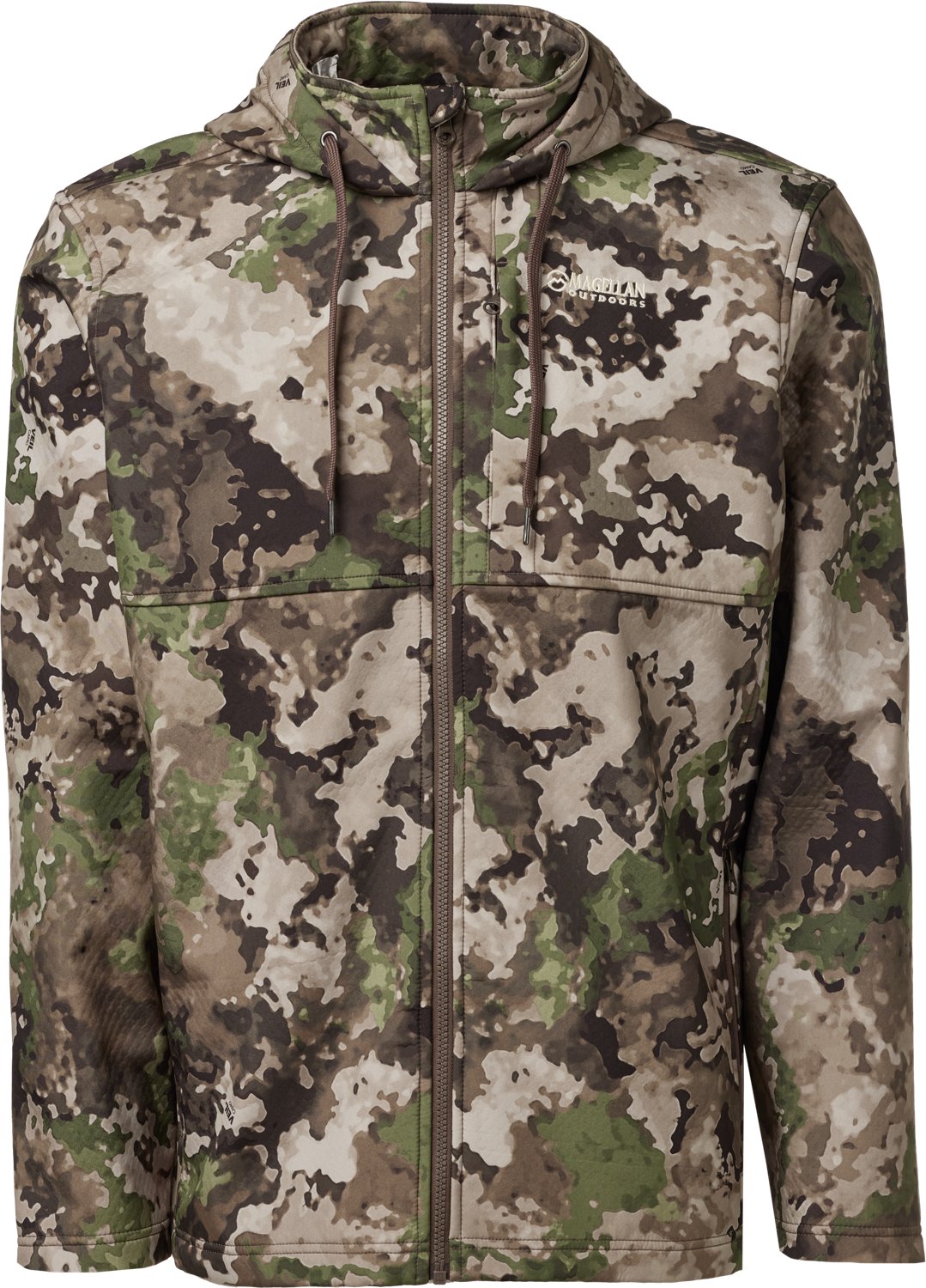 Magellan Outdoors Hunt Gear Men’s Boone Hooded FZ Camo Jacket | Academy