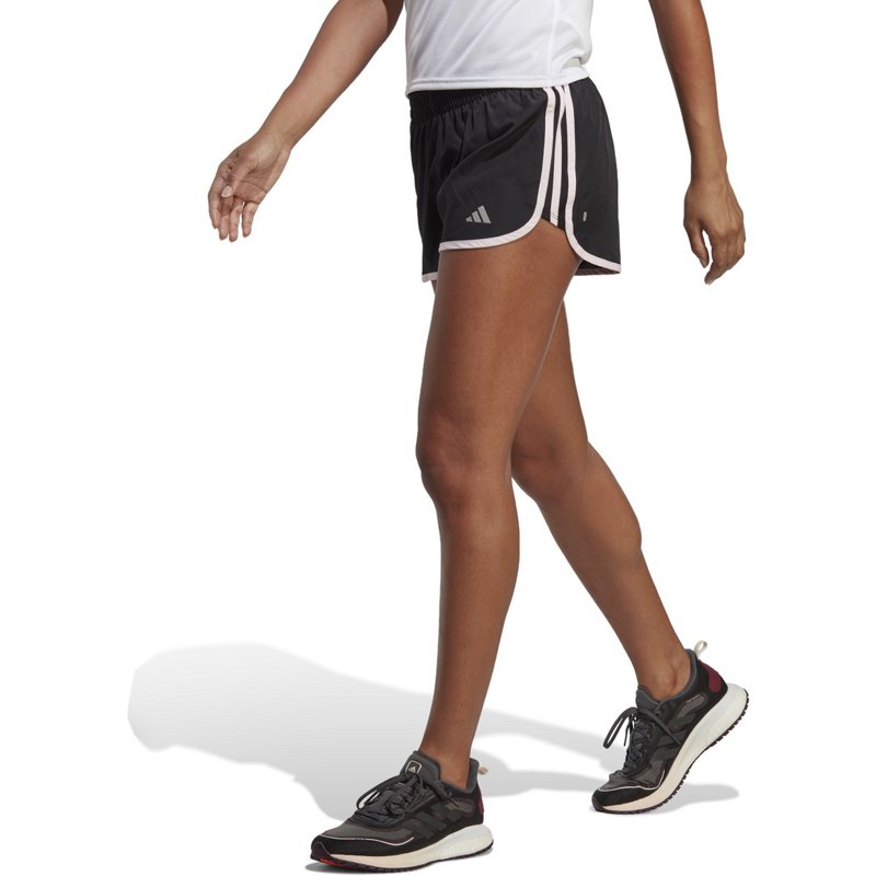 adidas Women's Marathon 20 Shorts Black,clpink, Small - Women's Running Btms at Academy Sports