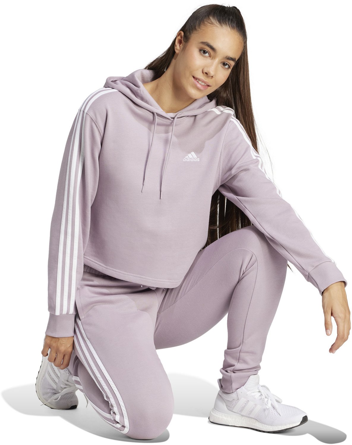 adidas Women's 3S French Terry Cuffed Pants                                                                                      - view number 4