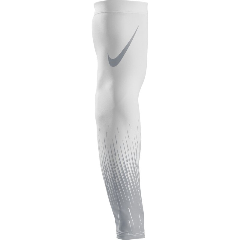 Nike Pro Baseball Flood Sleeve White/Silver, Large/X-Large - Baseball/Softball Accessories at Academy Sports