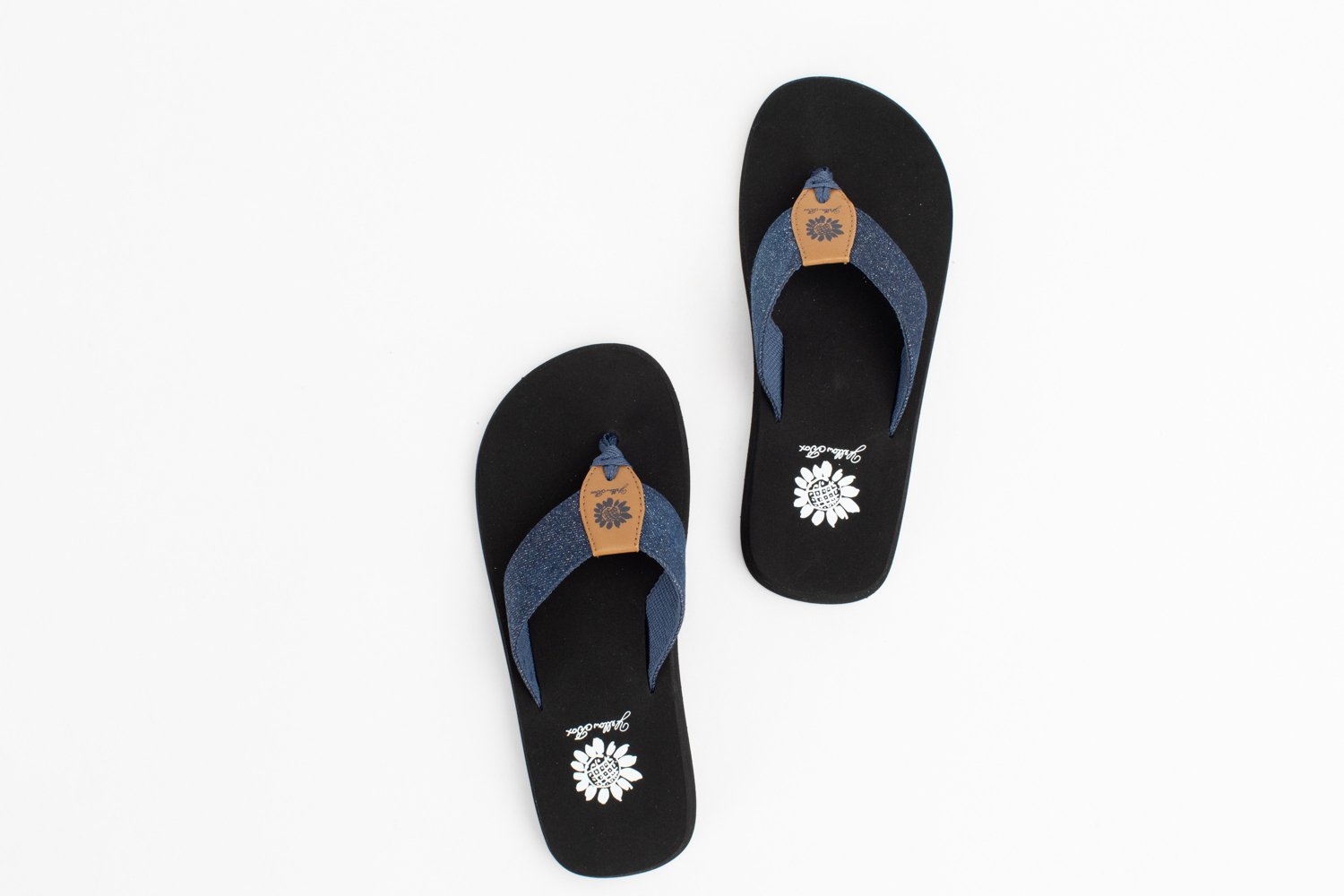 Yellow Box Women's Finwick Denim Flip Flops - view number 4