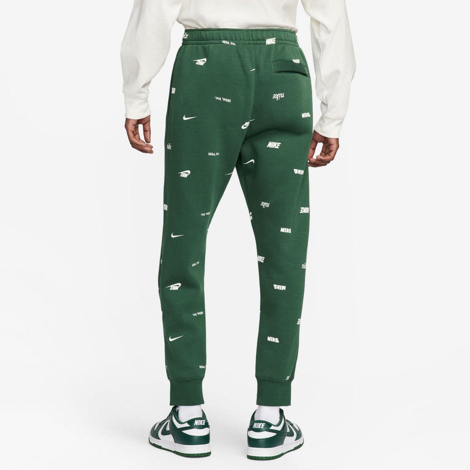 Nike Men's Club Fleece+ BrushedBack Allover Print Joggers Academy
