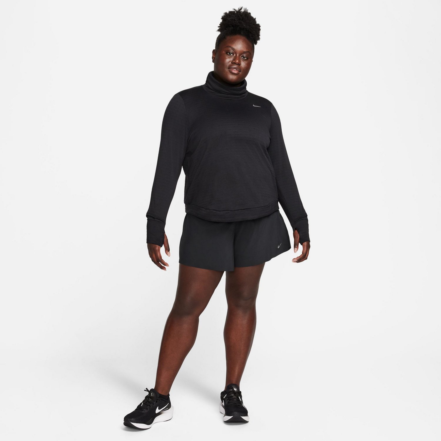 Nike Women's Therma-FIT Element Swift Plus Size Running Top - view number 5