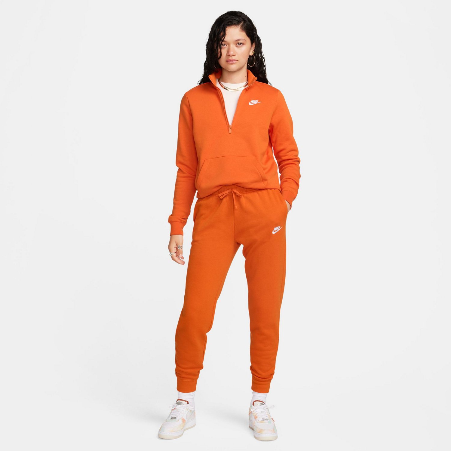 Nike Women's Club Fleece 1/4-Zip Pullover Sweatshirt                                                                             - view number 5