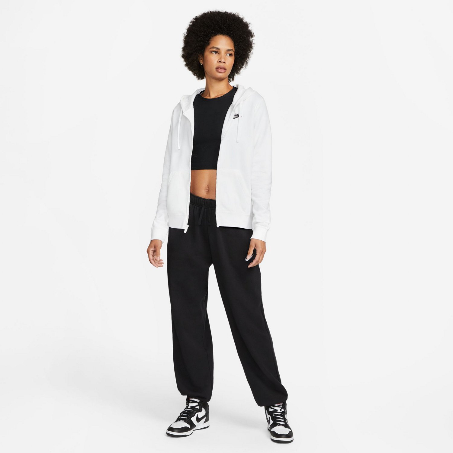 Nike Women's Club Fleece Full-Zip Hoodie - view number 3