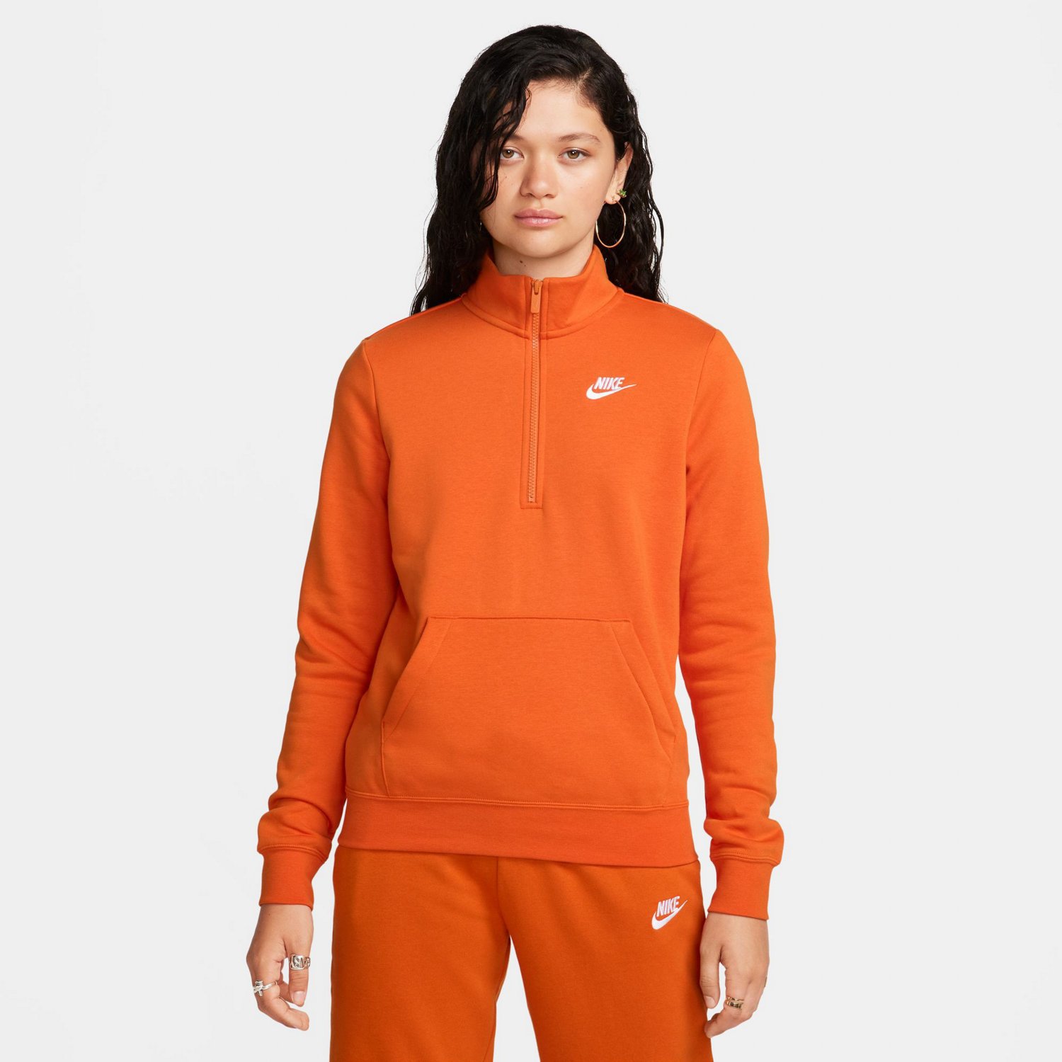 Nike Women's Club Fleece 1/4-Zip Pullover Sweatshirt