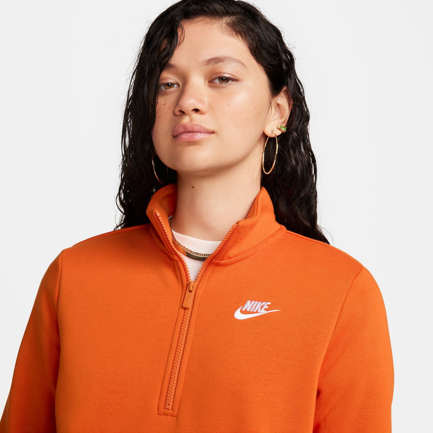 Nike Women's Club Fleece 1/4-Zip Pullover Sweatshirt                                                                             - view number 3