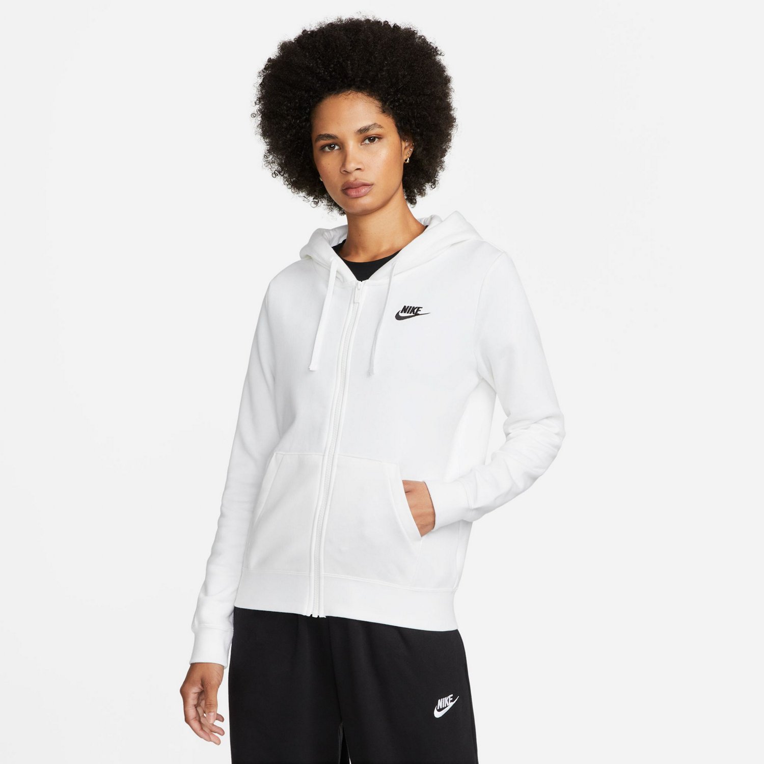 Nike Women's Club Fleece Full-Zip Hoodie | Academy