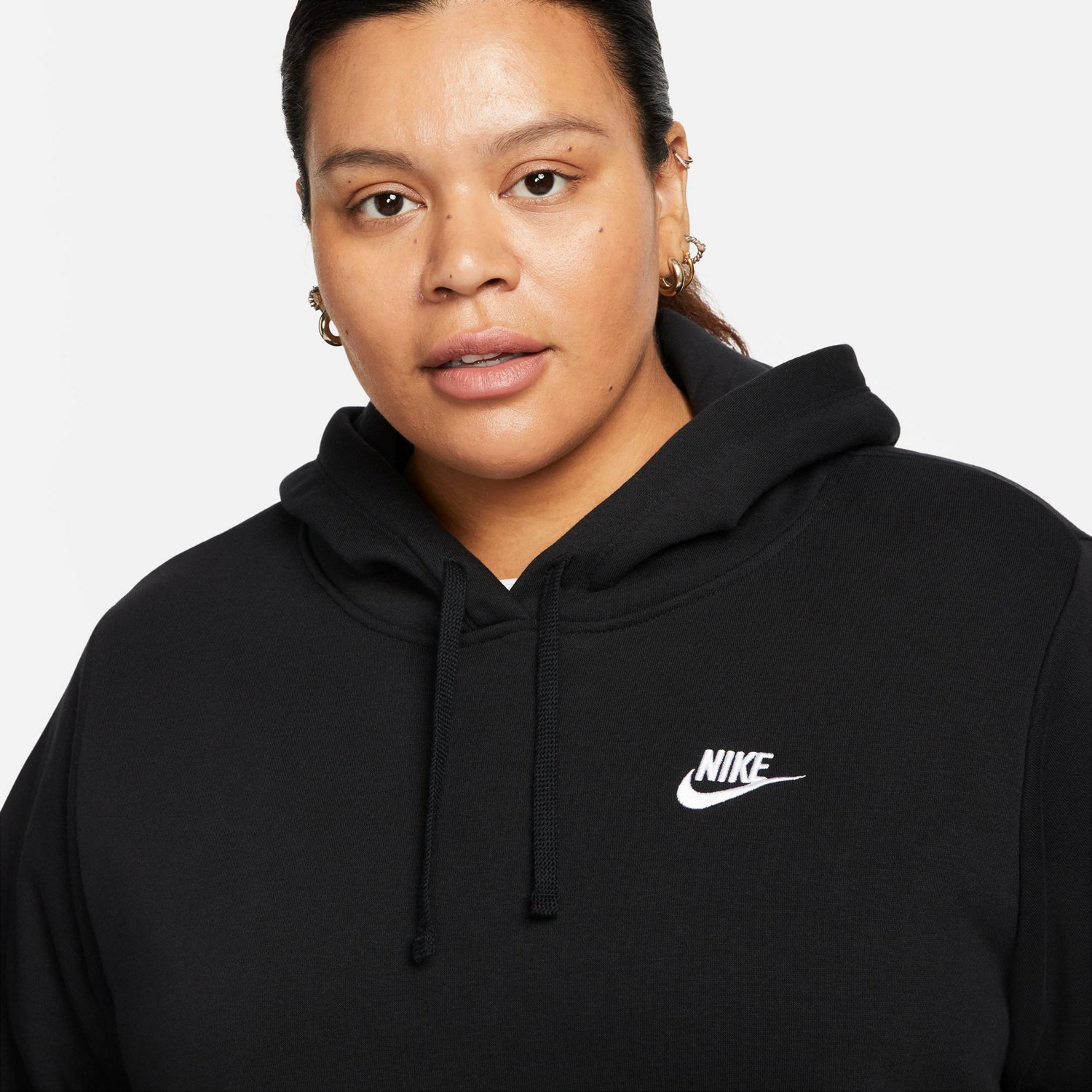Nike Women's Plus Club Fleece Pullover Hoodie - view number 3