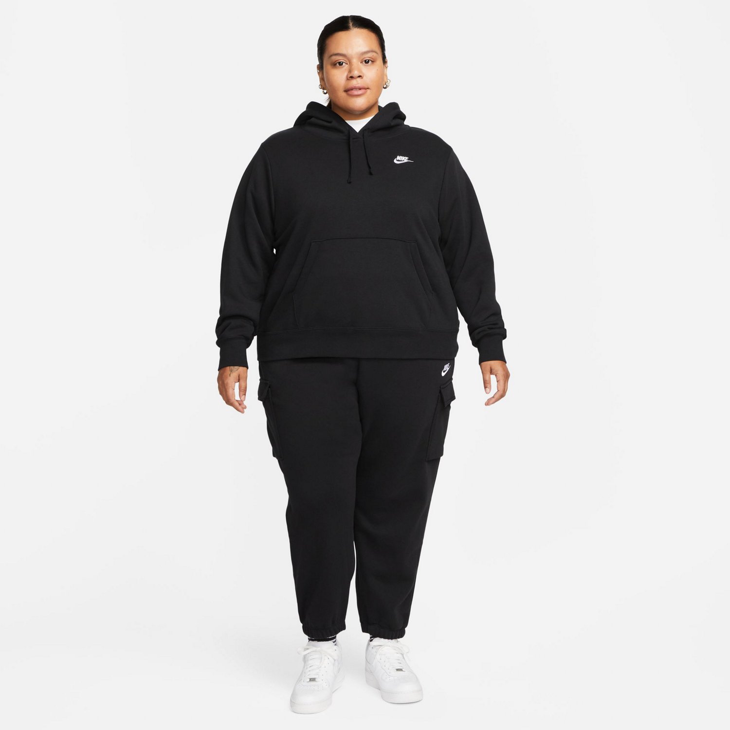 Nike Women's Plus Club Fleece Pullover Hoodie - view number 4