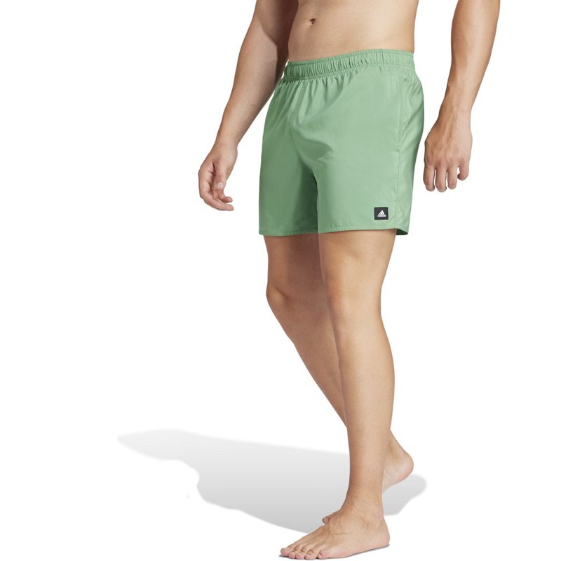 adidas Men's Solid Classic Swim Shorts 6 in Preloved Green/White, Large - Men's Athletic Core Bottoms at Academy Sports