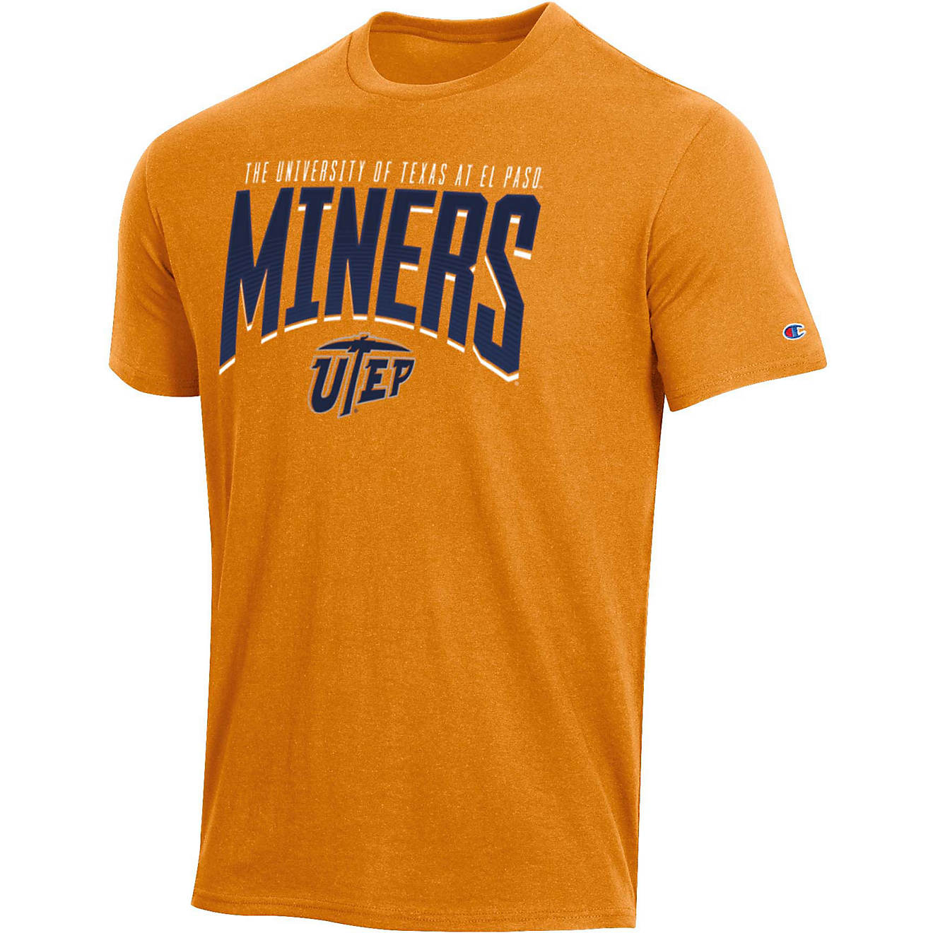 Champion Men's University of Texas at El Paso Mascot Arch Short Sleeve T-shirt                                                   - view number 1