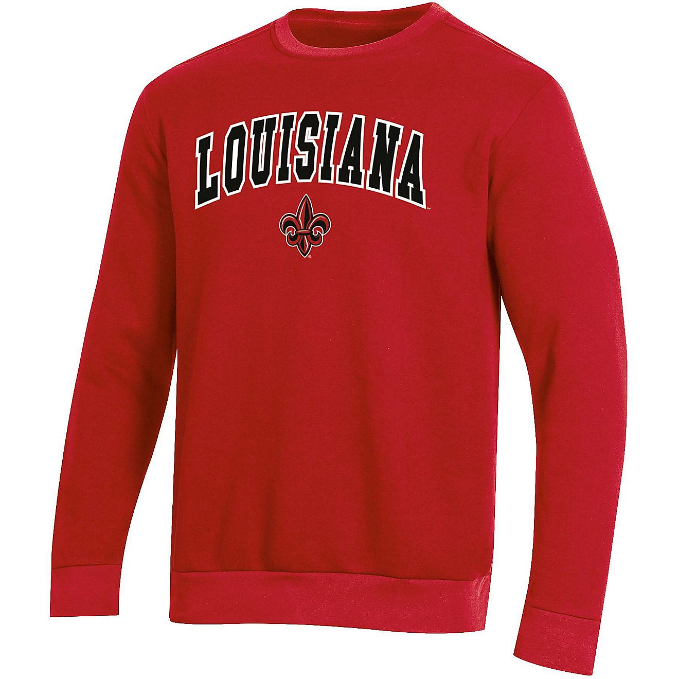 Champion Men's University of Louisiana at Lafayette Applique Fleece Crew Sweatshirt                                              - view number 1