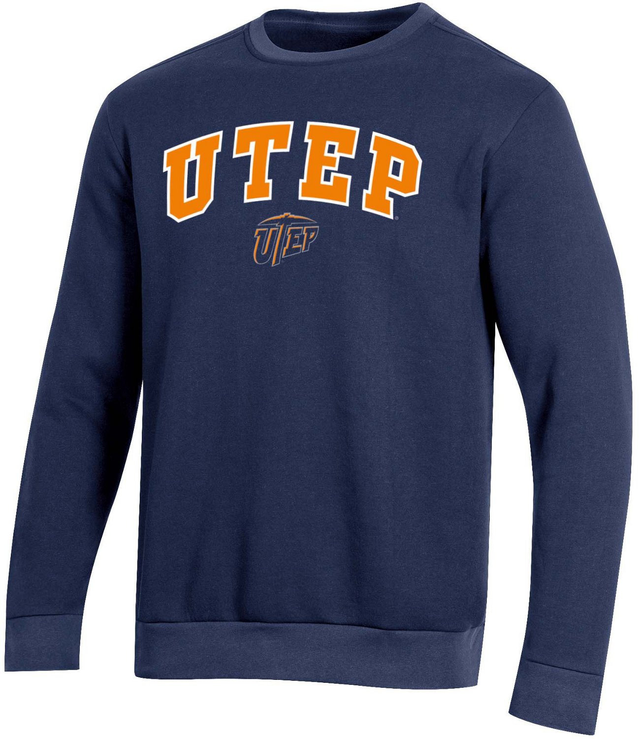 Champion Men's University of Texas at El Paso Applique Fleece Crew