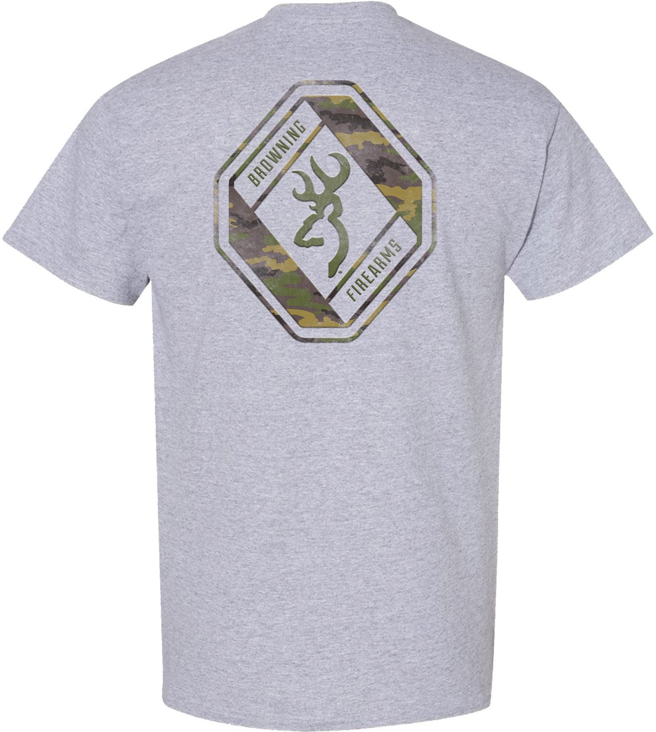 Browning Men’s Camo Diamond Buckmark T-shirt - view number 2
