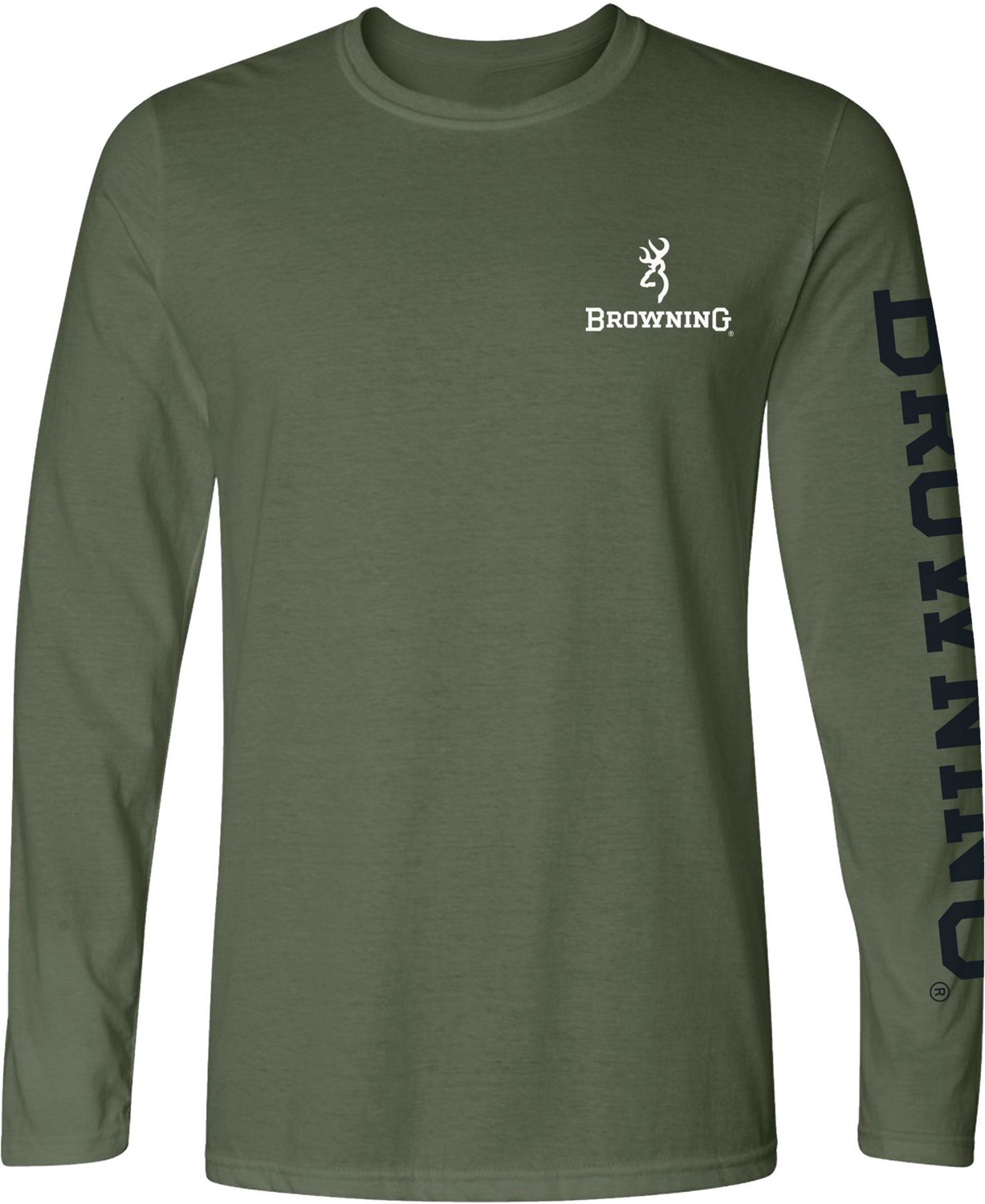 Browning Men's Rifle Bullet Flag Long Sleeve T-shirt - view number 2