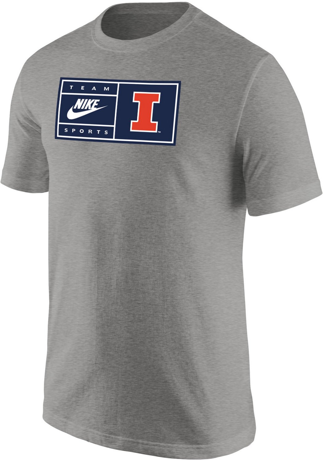 Nike Men's University of Illinois Team Sports Cotton T=shirt
