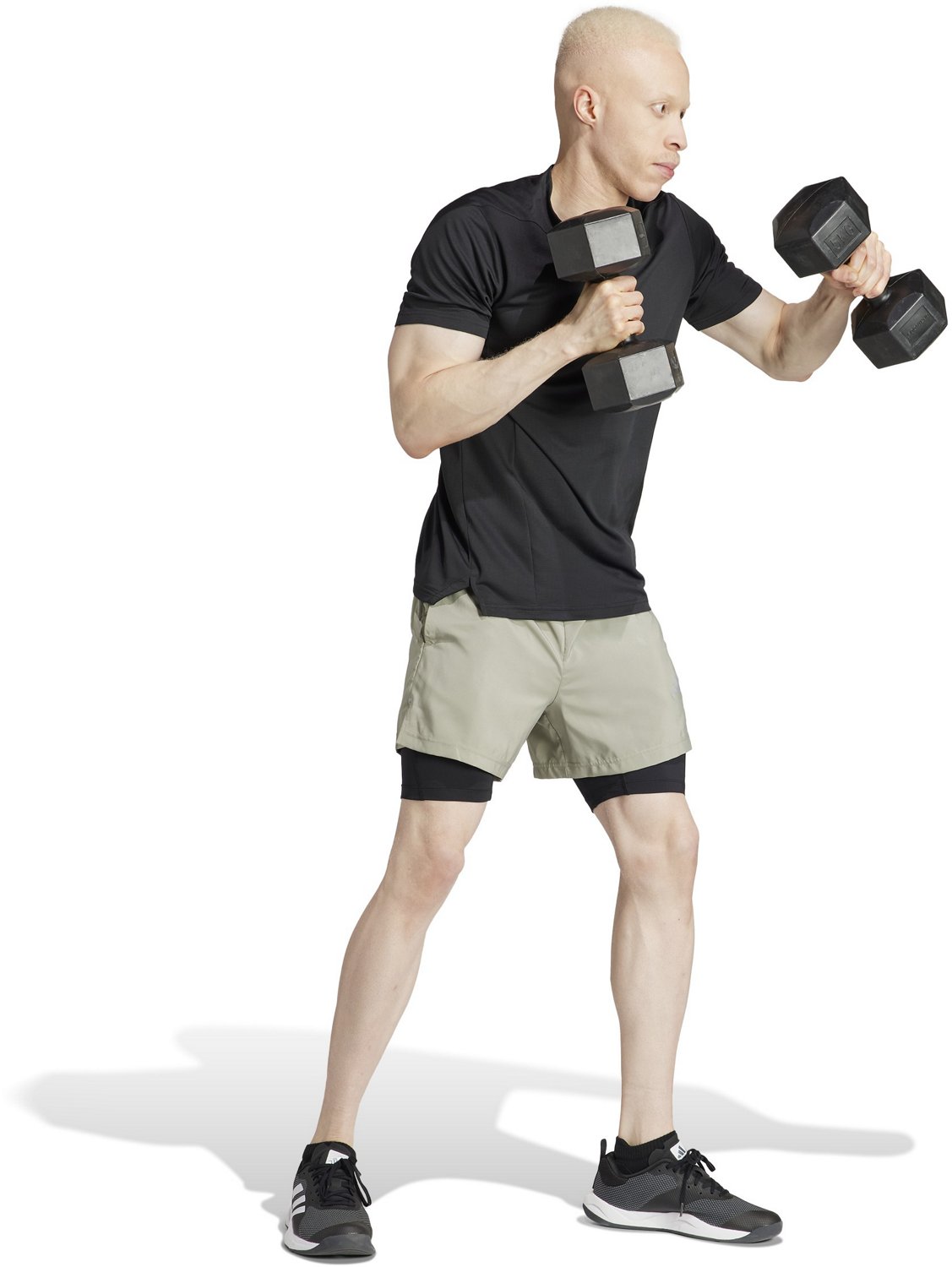 adidas Men's Gym+ Woven 2-in-1 Shorts - view number 5