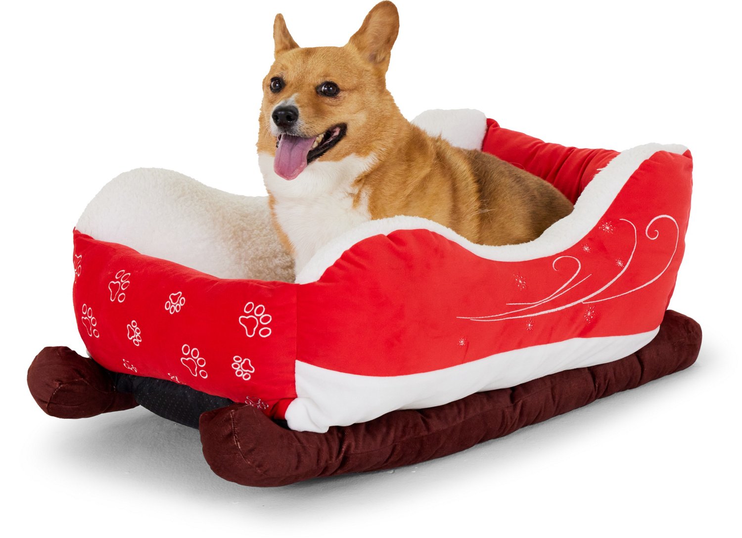 Magellan Outdoors Holiday Santa Sleigh Dog Bed | Academy