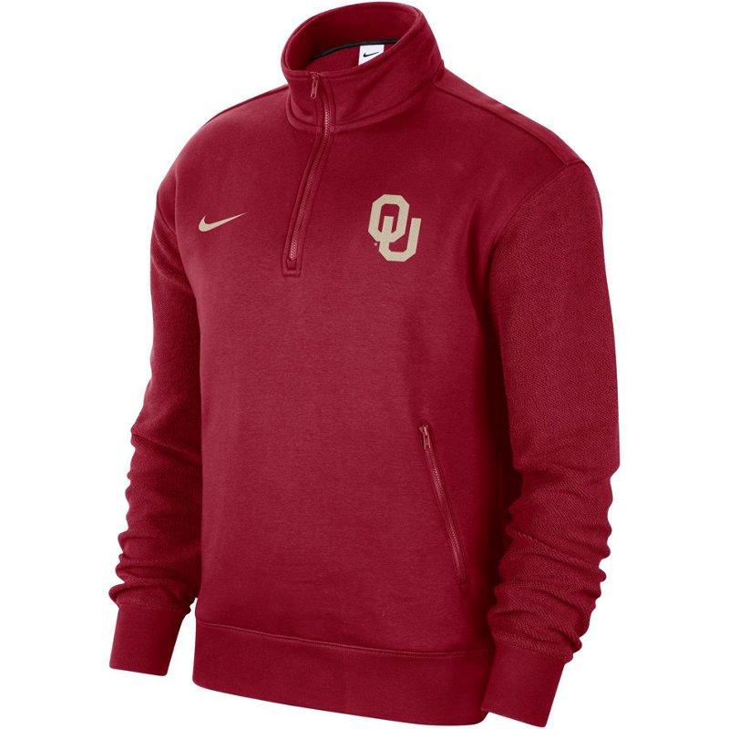 Nike Men's University of Oklahoma 1/2-Zip Pullover