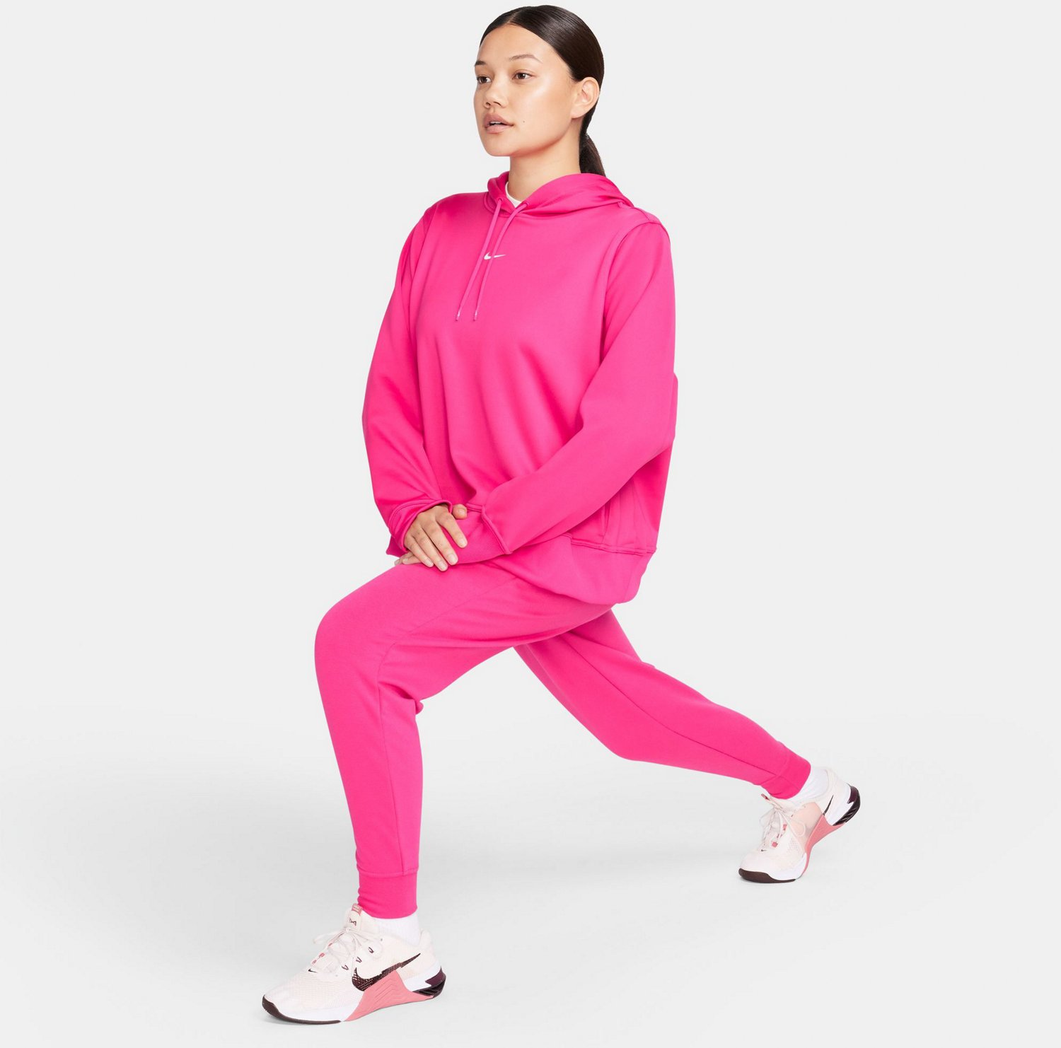 Nike Women's One Therma-FIT Plus Size Pullover Hoodie - view number 5