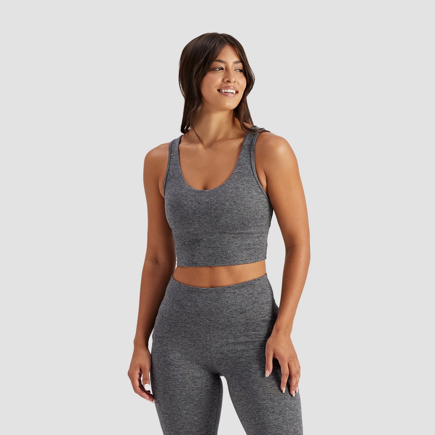 BCG Women's Seamless Zip Front Mid Impact Sports Bra