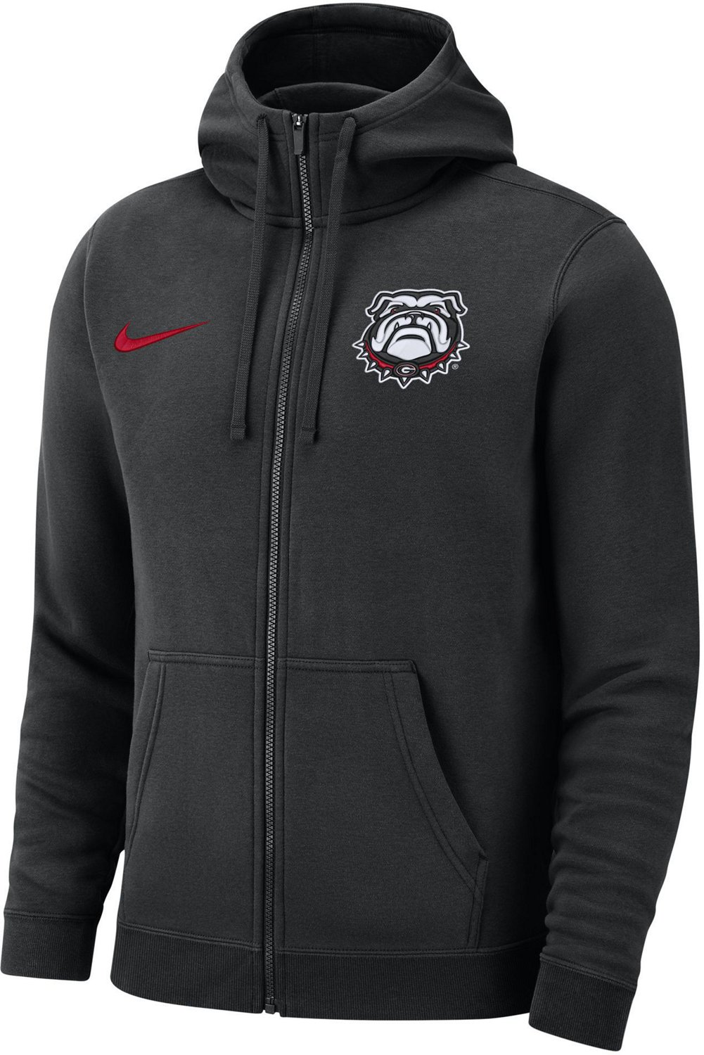 Nike Men's University of Georgia Club Fleece Full Zip Hoodie | Academy