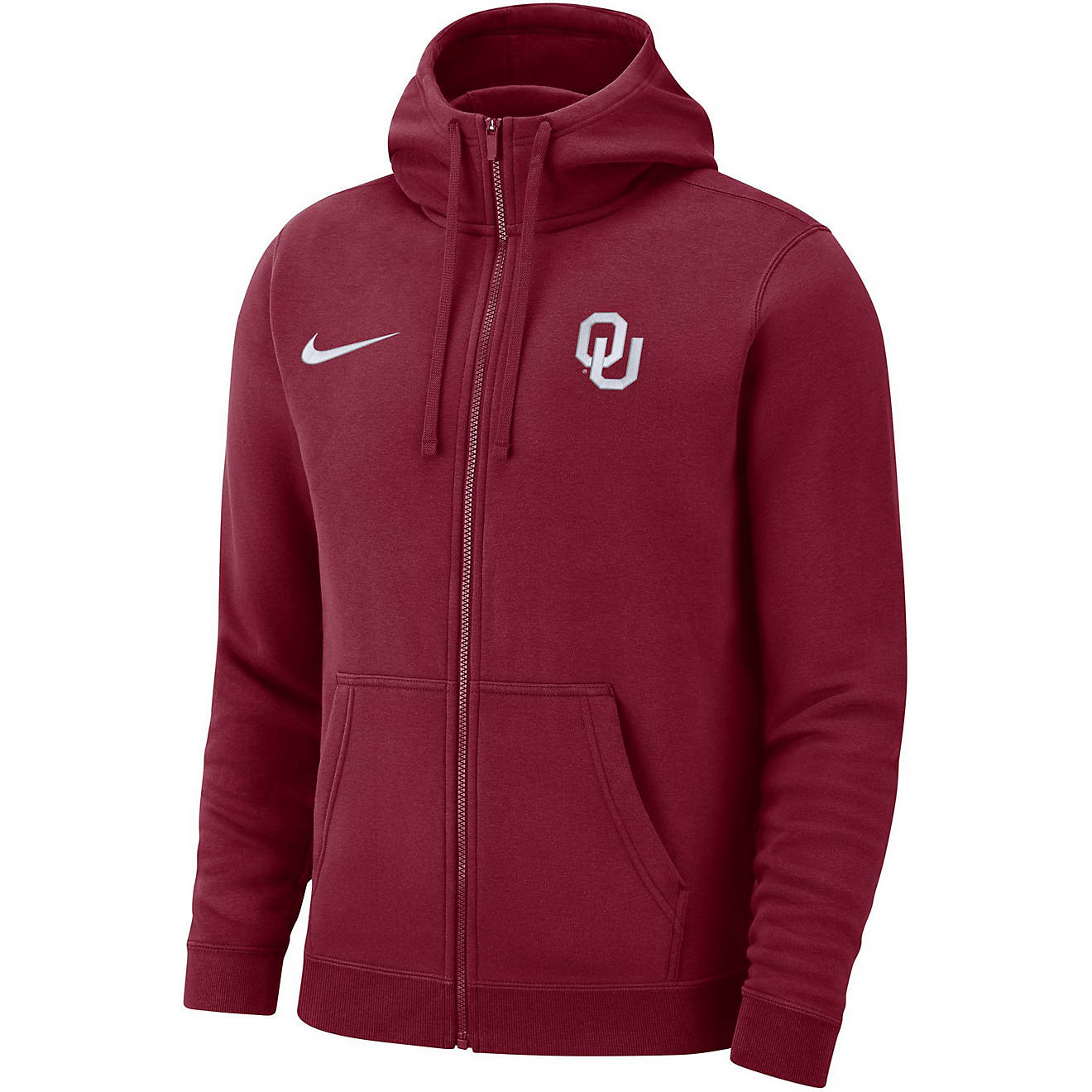 Nike Men's University of Oklahoma Club Fleece Full Zip Hoodie | Academy