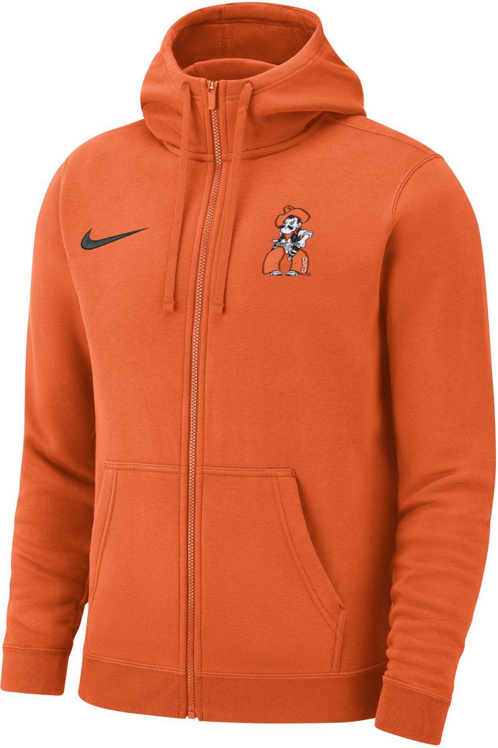 Nike Men's Oklahoma State University Club Fleece Full Zip Hoodie