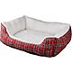 Academy Sports + Outdoors Holiday Red Plaid Plush Dog Bed                                                                        - view number 1 selected