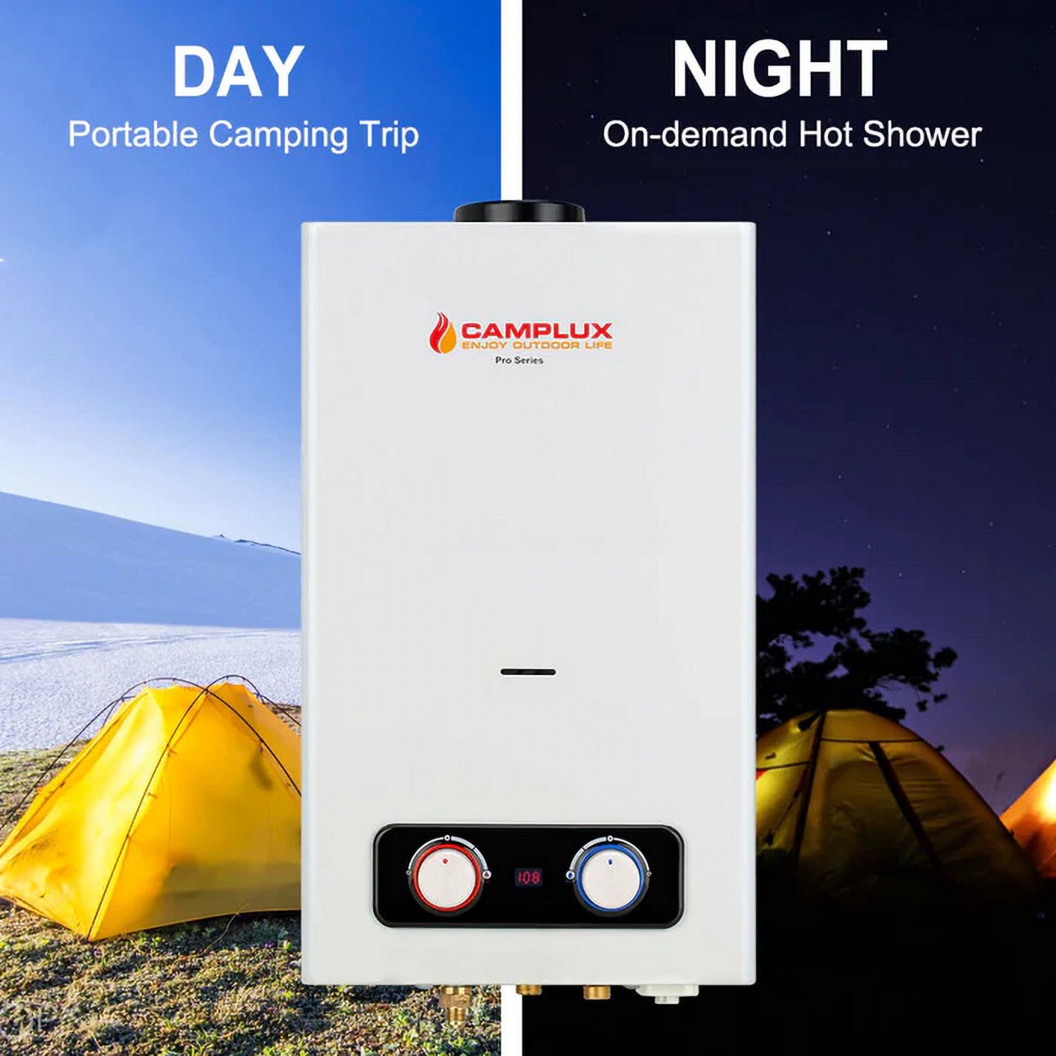 CampLux Pro Gas Outdoor 2.64 GPM Portable Tankless Water Heater - view number 8